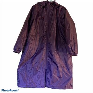 Totes Purple Windbreaker Coat, size Large